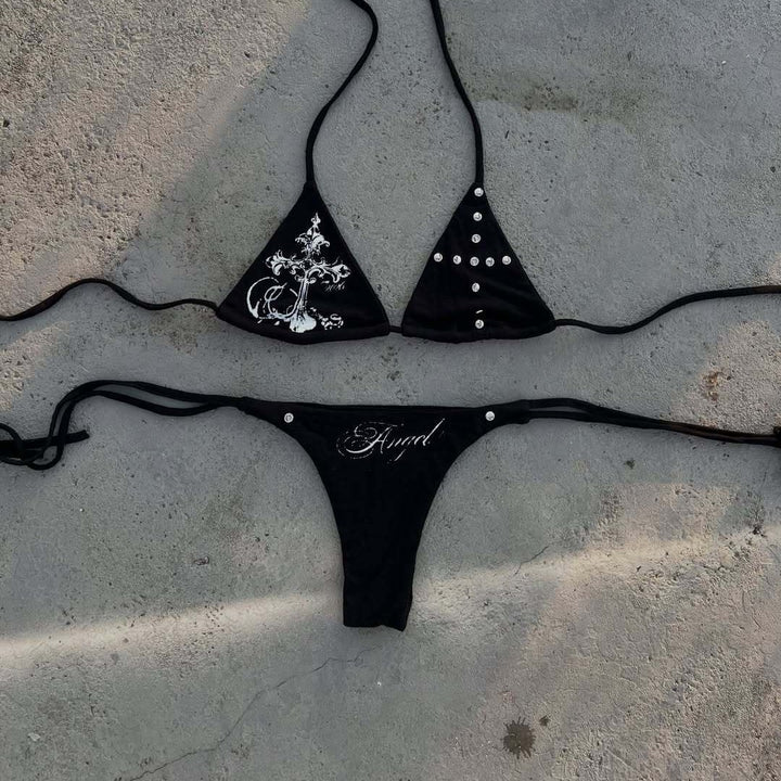 Damen Bikini-Set mit ausgefallenen Details und einzigartigen Akzenten Echo Archiv