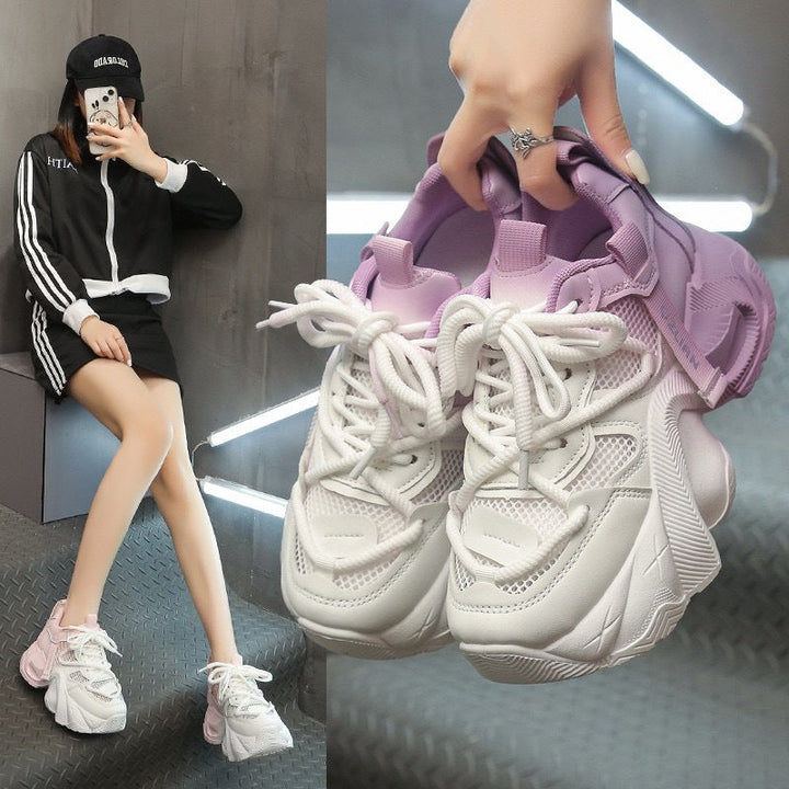 Damen Sportliche Chunky Sneakers mit atmungsaktiver Mesh-Oberfläche und flexibler Sohle Echo Archiv