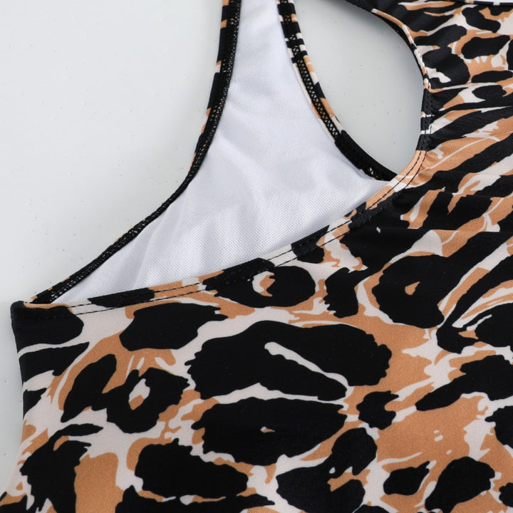 Damen Tankini-Set mit modischem Tiermuster und elastischem Hochbund Echo Archiv