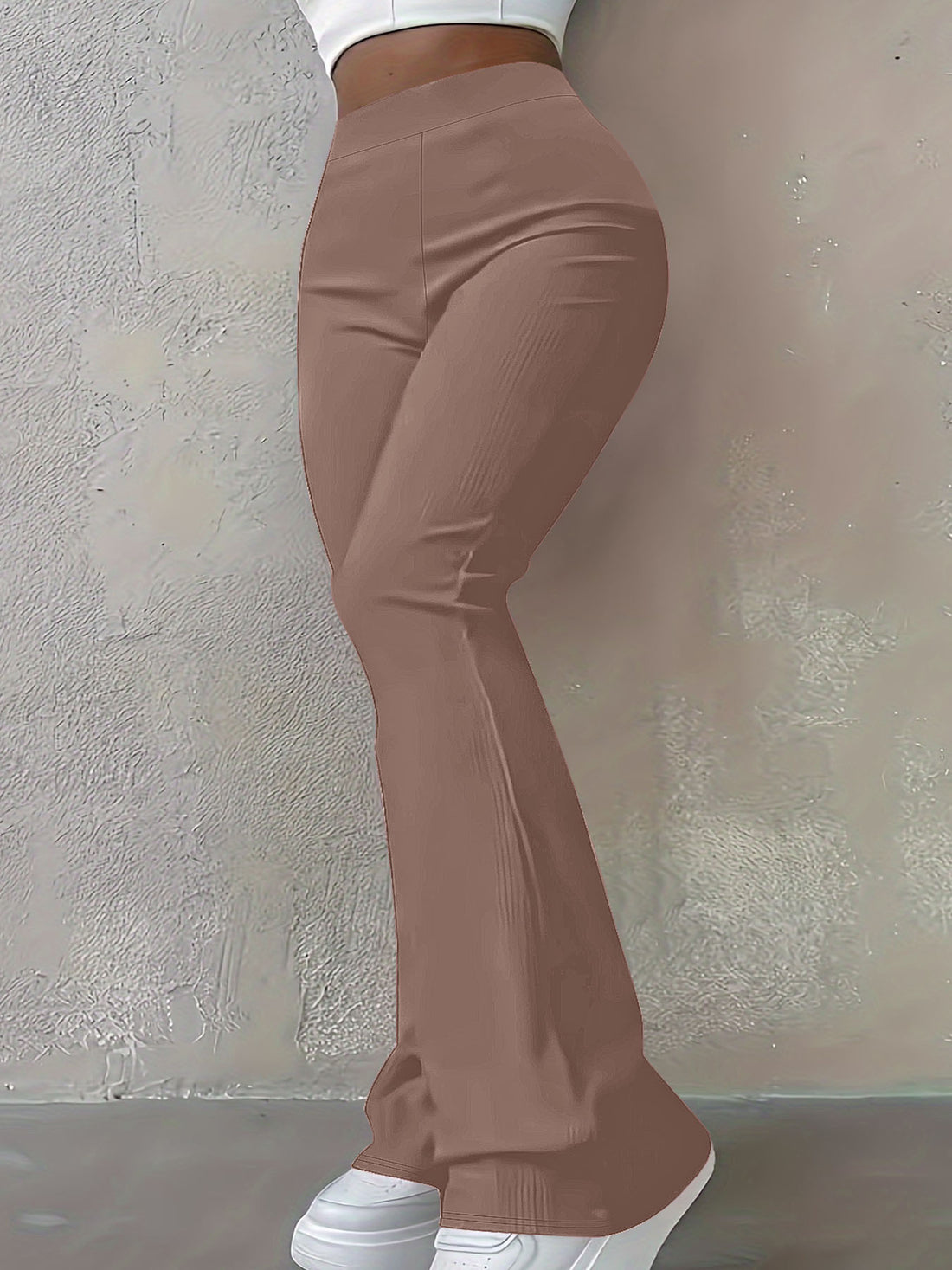 Damen High‑Waist Bootcut‑Hose mit figurformender Stretch‑Passform – Avélisse