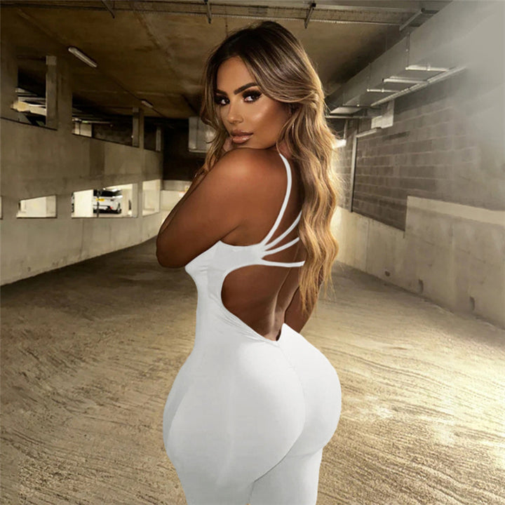 Damen Sportlicher Langoverall mit innovativem Cut-Out Echo Archiv