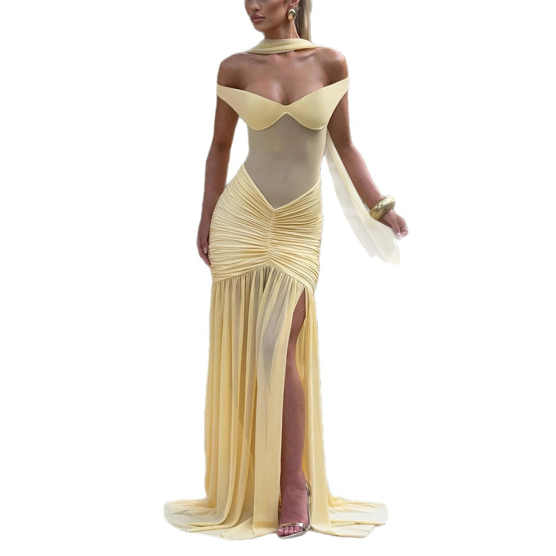 Damen Elegantes Maxi-Kleid mit Figurbetonendem Design Echo Archiv