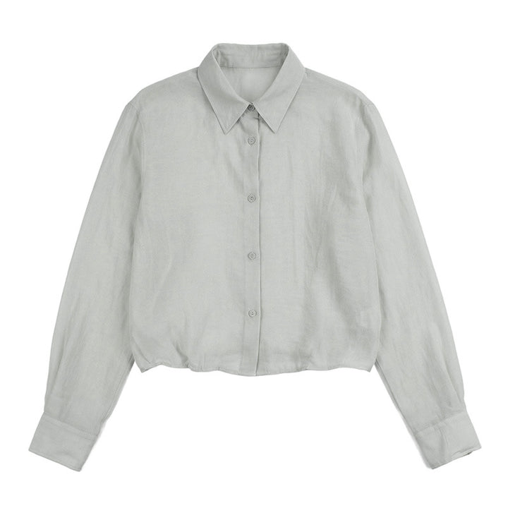 Damen Elegante und leichte Bluse mit Knopfdetails Echo Archiv