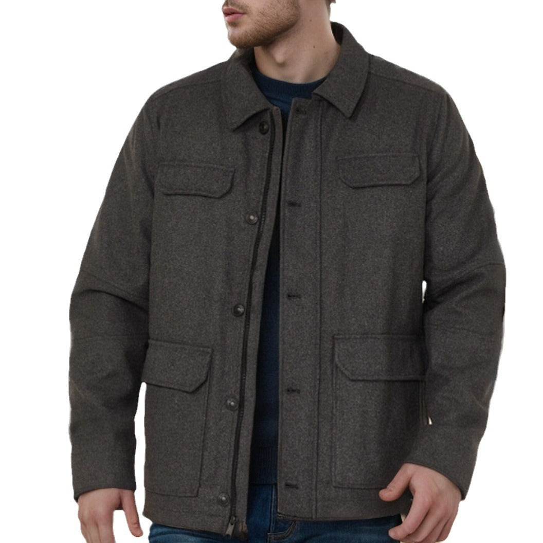 Herren trendige Wolljacke Echoarchiv