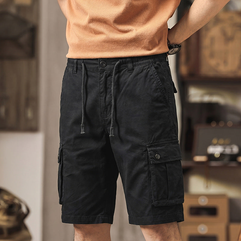 Herren 3/4-Trekking-Cargohose mit elastischem Bund, Tunnelzug und variabler Taschenorganisation Echo Archiv