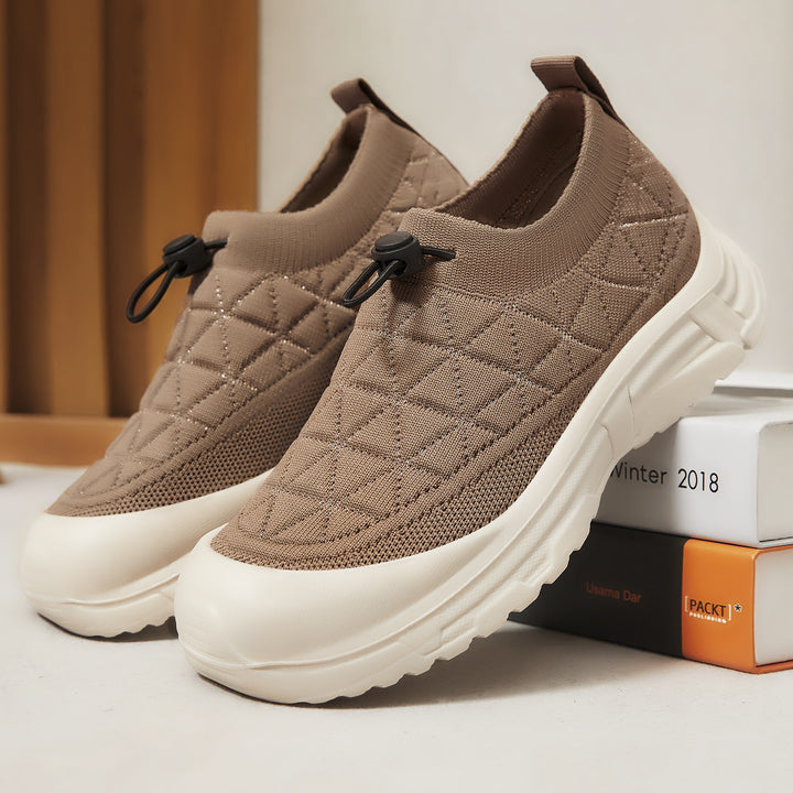 Damen nan gesteppter Slip-On Winterhalbschuh mit Quick-Lock Kordelzug, elastischem Schaft und rutschfester Profillaufsohle Echo Archiv