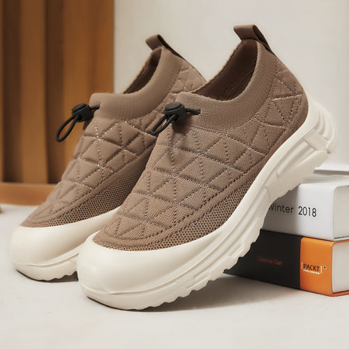 Damen nan gesteppter Slip-On Winterhalbschuh mit Quick-Lock Kordelzug, elastischem Schaft und rutschfester Profillaufsohle Echo Archiv