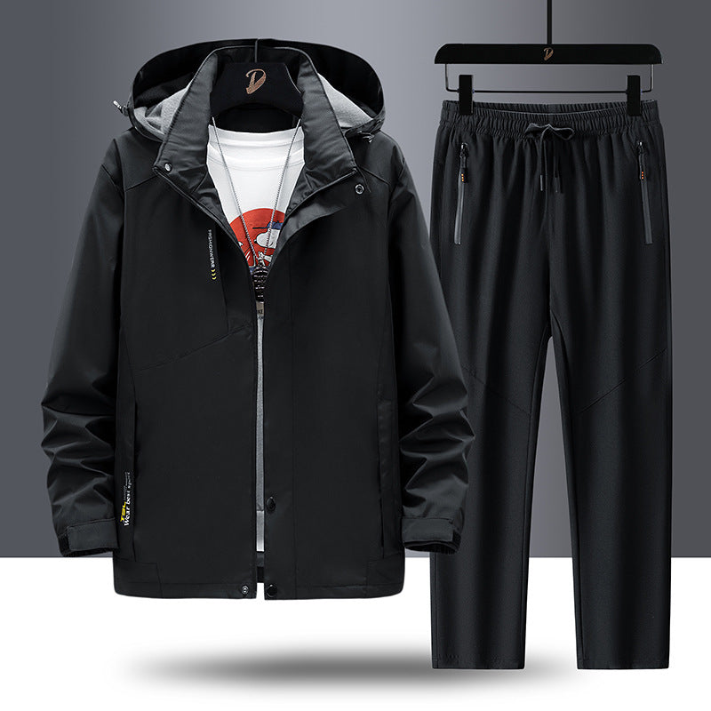 Herren Wetterfeste Outdoorjacke und Sporthose Echo Archiv