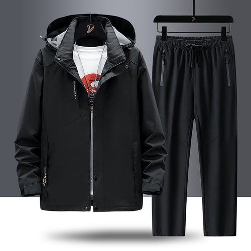 Herren Wetterfeste Outdoorjacke und Sporthose Echo Archiv