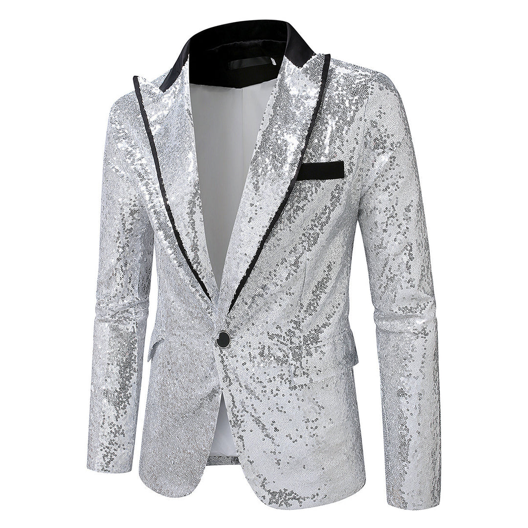 Herren Pailletten Blazer im eleganten Schnitt Echoarchiv