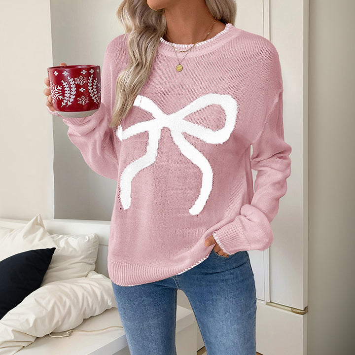 Damen Bequemer Pullover mit Schleifenmuster Echo Archiv