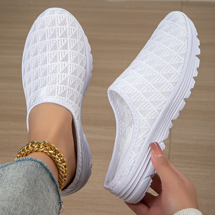 Damen nan atmungsaktiver Netz-Slipper mit Diamantstruktur-Obermaterial und gedämpfter Leichtsohle Echo Archiv