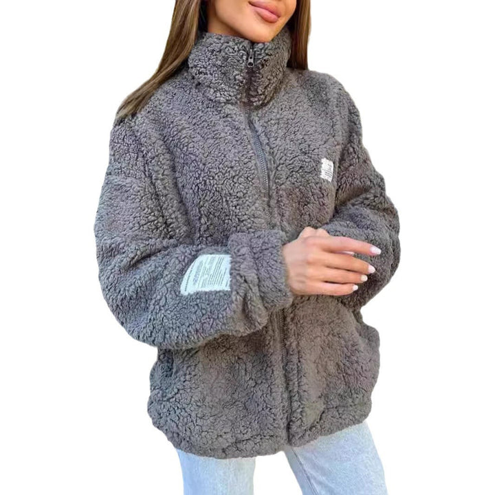 Damen Fleecejacke mit weichem Innenfutter und hoher Kragen Echoarchiv