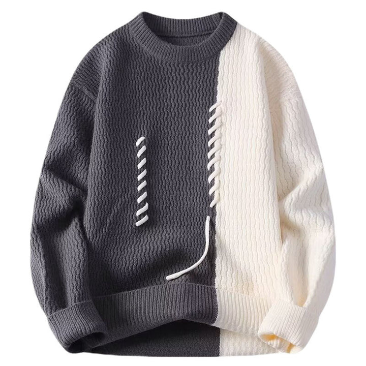 Herren Modischer Pullover mit Struktur Echo Archiv