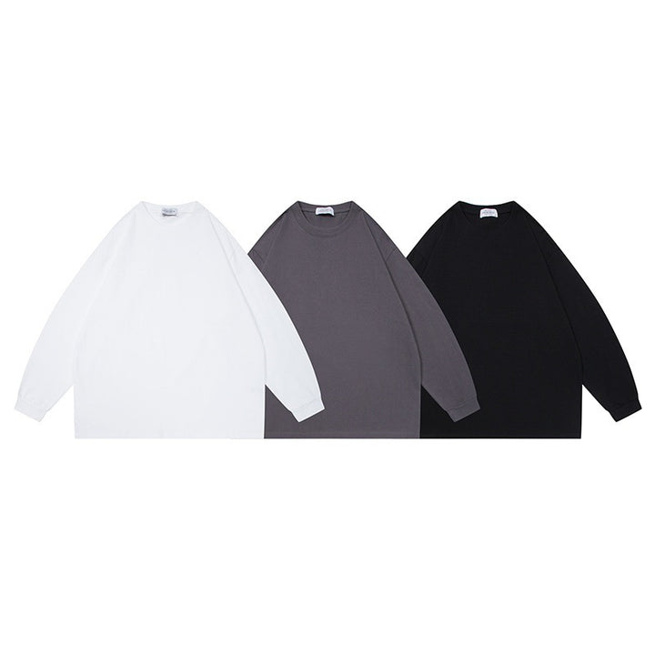 Unisex Oversize-Longsleeve aus schwerer Baumwollmischung mit Raglanärmeln und gerippten Bündchen Echoarchiv