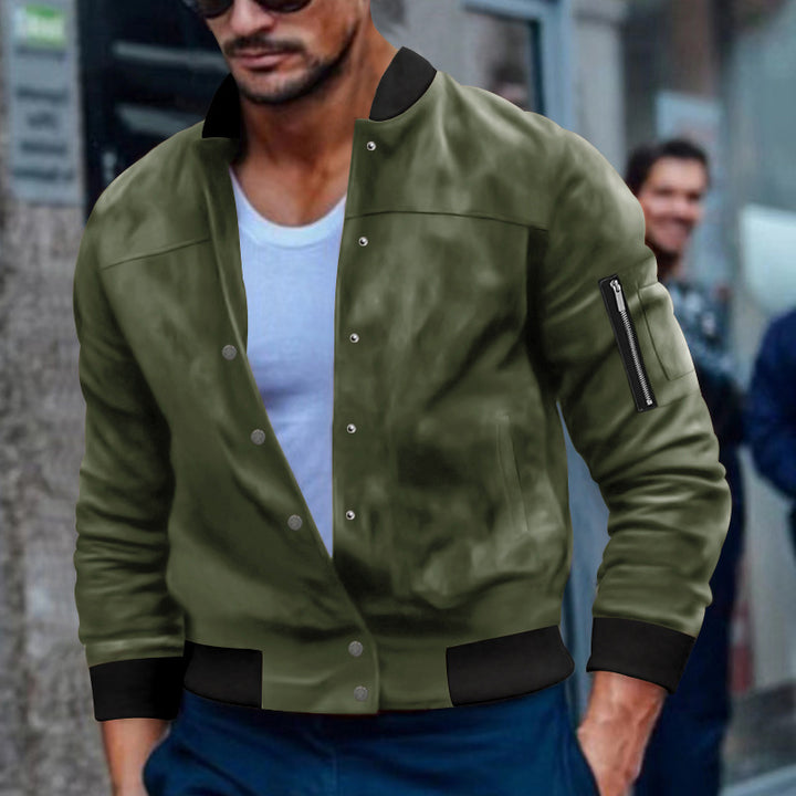 Herren modische Bomberjacke mit funktionalen Taschen und stylischem Design Echoarchiv