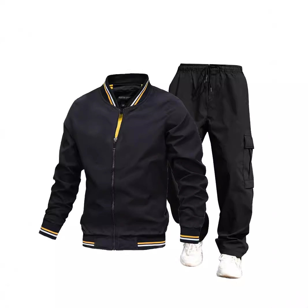 Herren Sportliche Jacke und Cargo-Hose Set Echo Archiv