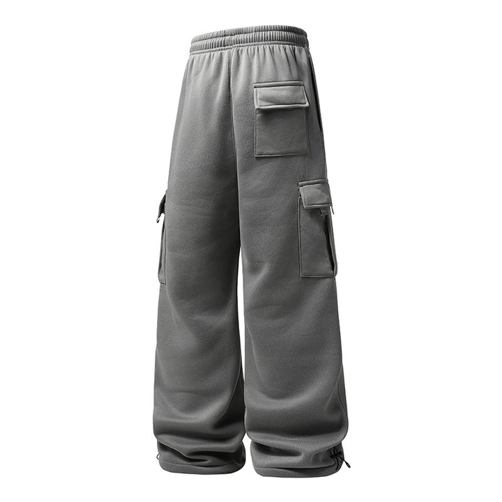 Herren Weite Cargo-Jogginghose mit Thermofleece, Tunnelzugbund & verstellbaren Beinabschlüssen Echoarchiv