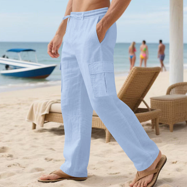 Herren Cargo-Hose mit elastischem Bund und funktionalen Taschen Echoarchiv