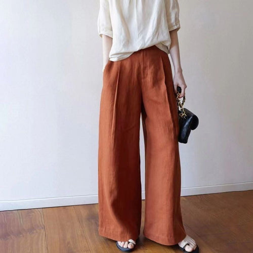 Damen Weite Leinenhose Echoarchiv