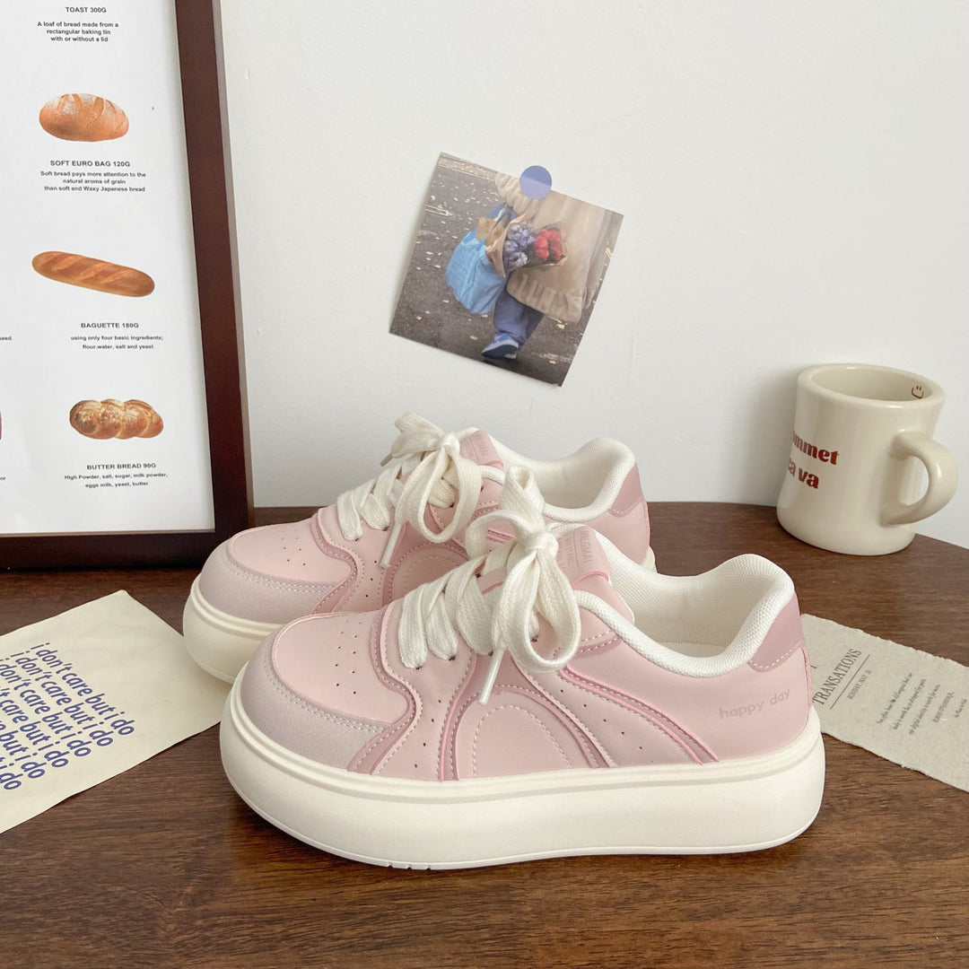 Damen Elegante Plateau-Sneaker mit strukturiertem Obermaterial Echo Archiv