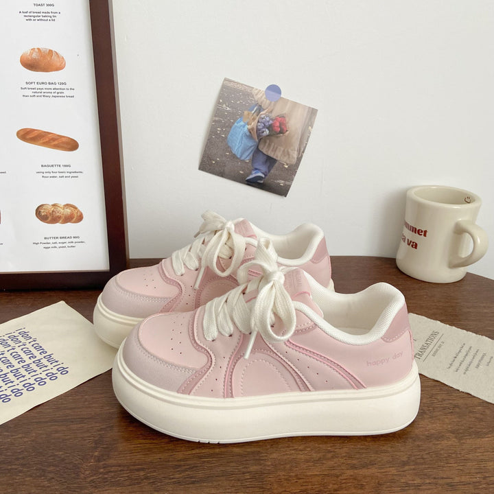 Damen Elegante Plateau-Sneaker mit strukturiertem Obermaterial Echo Archiv
