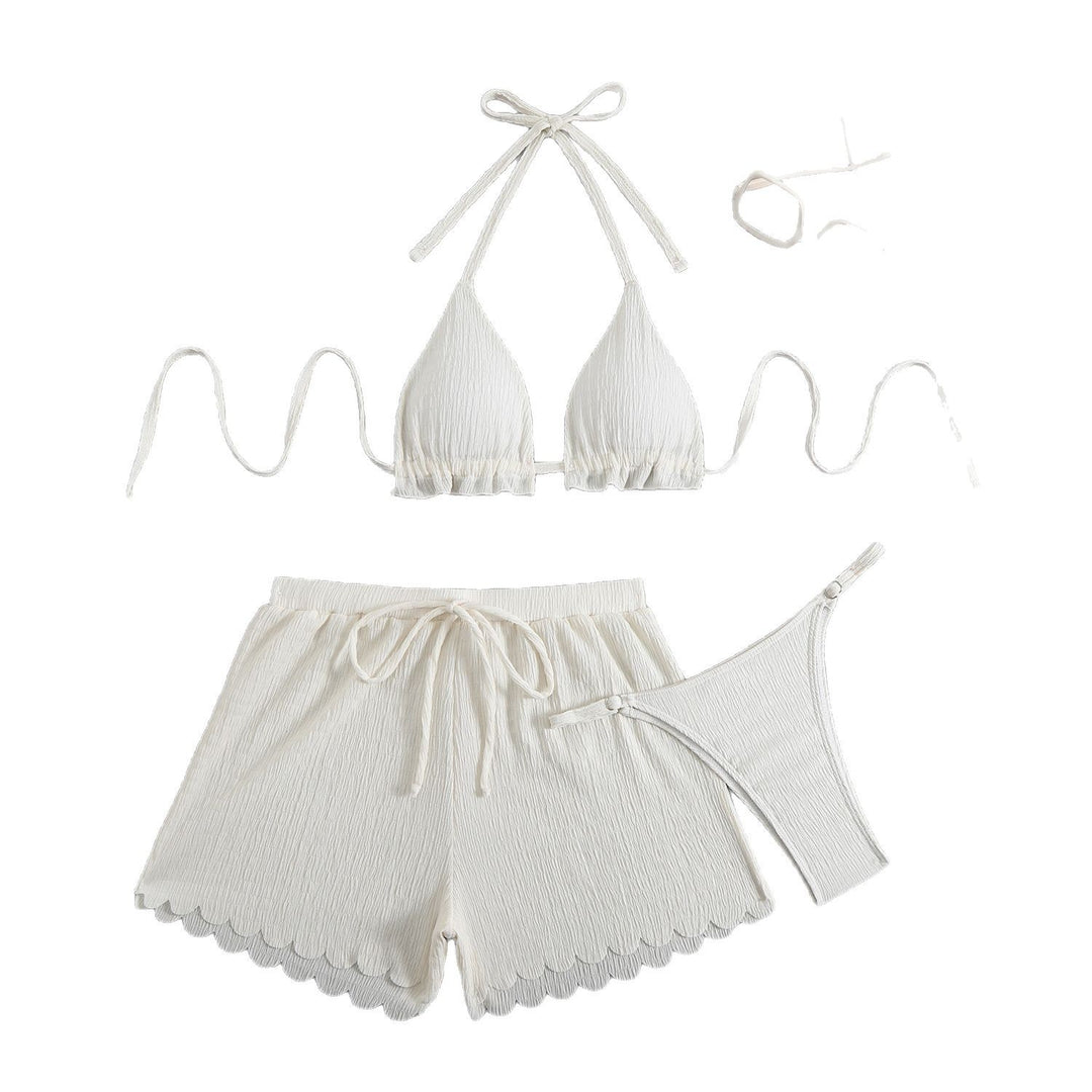 Damen Bikini-Set mit verdecktem Höschen und eleganter Rüsche Echo Archiv