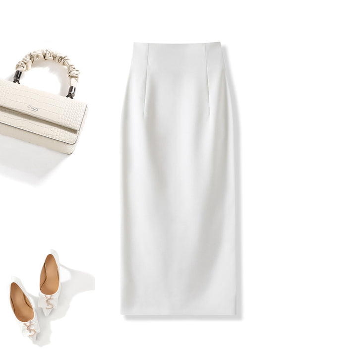 Damen Eleganter Midirock mit Raffungen Echoarchiv