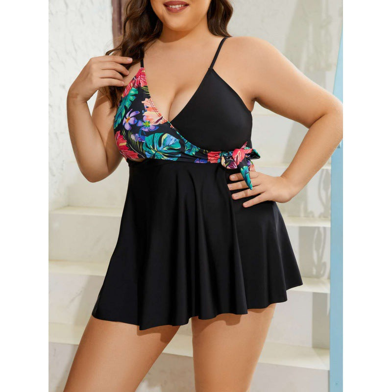 Damen Wickel-Badeanzug mit floralem Design Echo Archiv