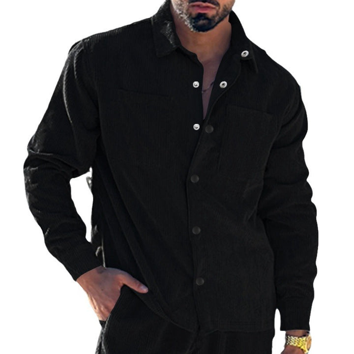 Herren Strukturierte Flaneljacke Echoarchiv