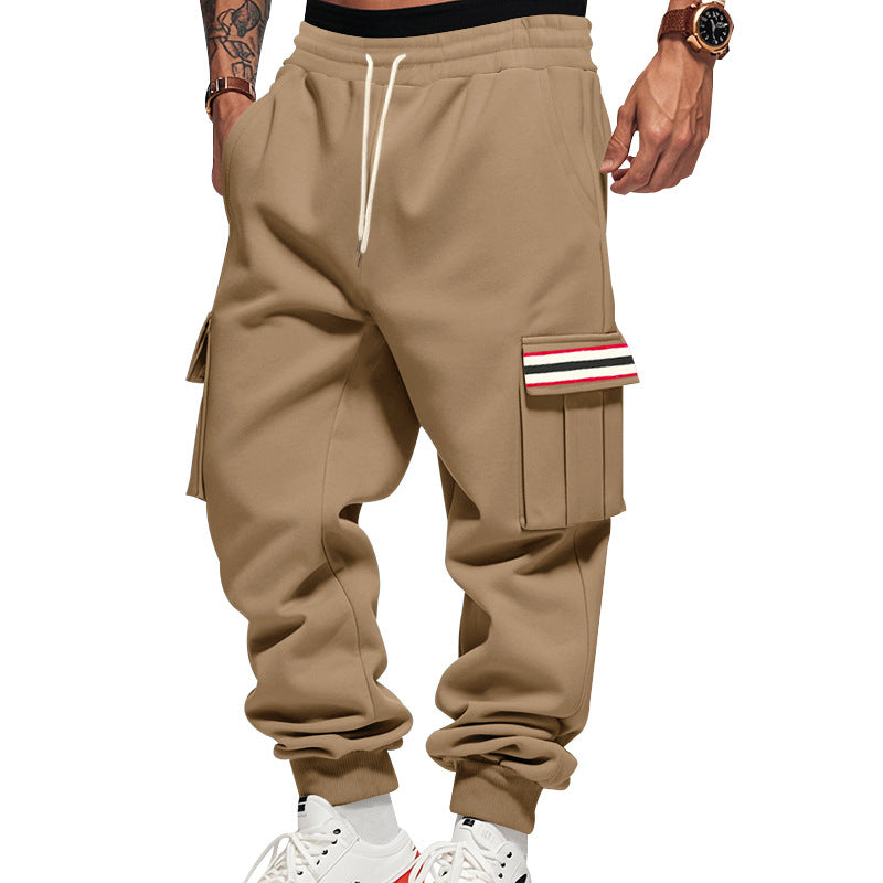 Herren Cargo-Jogginghose mit Mehrfachtaschen und Kordelzug Echoarchiv