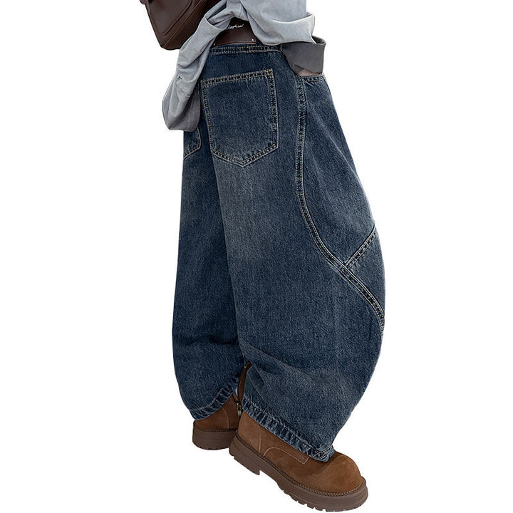 Damen weite Jeanshose mit einzigartigem Schnitt Echo Archiv