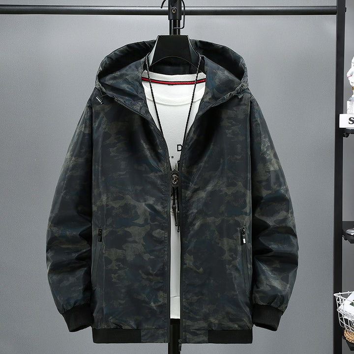 Herren Modische Kapuzenjacke mit Camouflage-Muster Echo Archiv