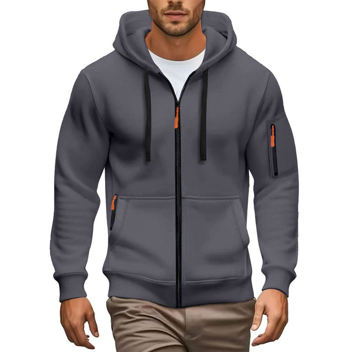 Herren Hochwertiger Zip-Hoodie Echoarchiv
