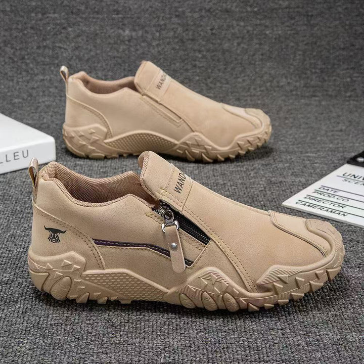 Herren Robuster Outdoor-Sneaker mit Reißverschluss und profiliertem Trail-Profil Echoarhiv