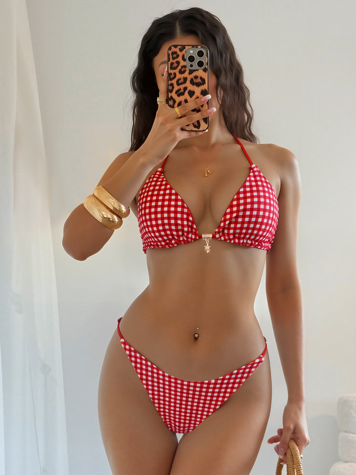 Damen Triangel-Bikini mit raffinierter Blütenapplikation Echo Archiv