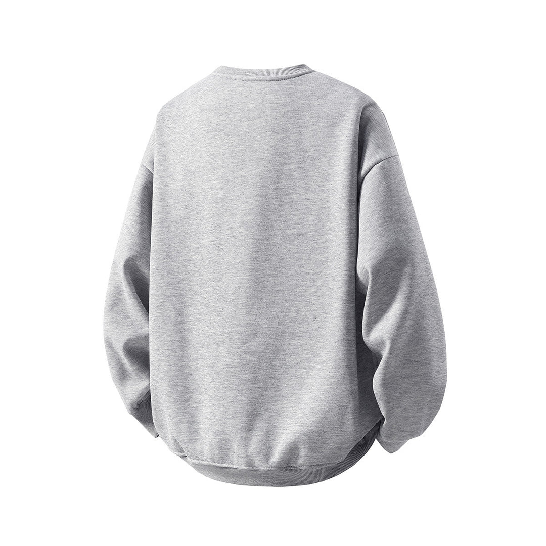 Unisex Oversized Rundhals-Sweatshirt aus French-Terry mit überschnittener Schulter Echo Archiv