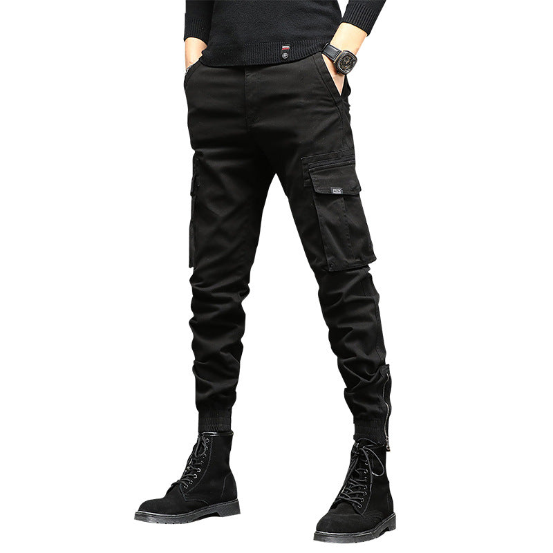 Herren stylische Cargohose mit elastischem Bund und praktischen Taschen Echoarchiv
