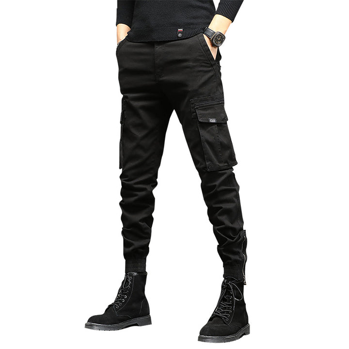Herren stylische Cargohose mit elastischem Bund und praktischen Taschen Echoarchiv