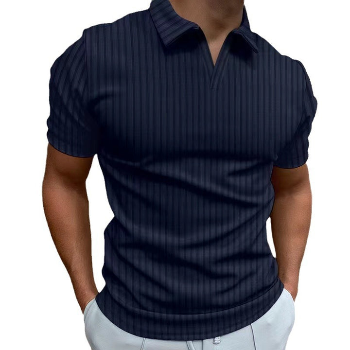 Herren Polo-Shirt mit Streifenmuster Echoarchiv