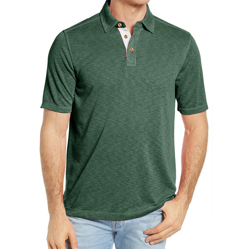 Herren Polo-Shirt mit stylischem Knopfverschluss Echoarchiv
