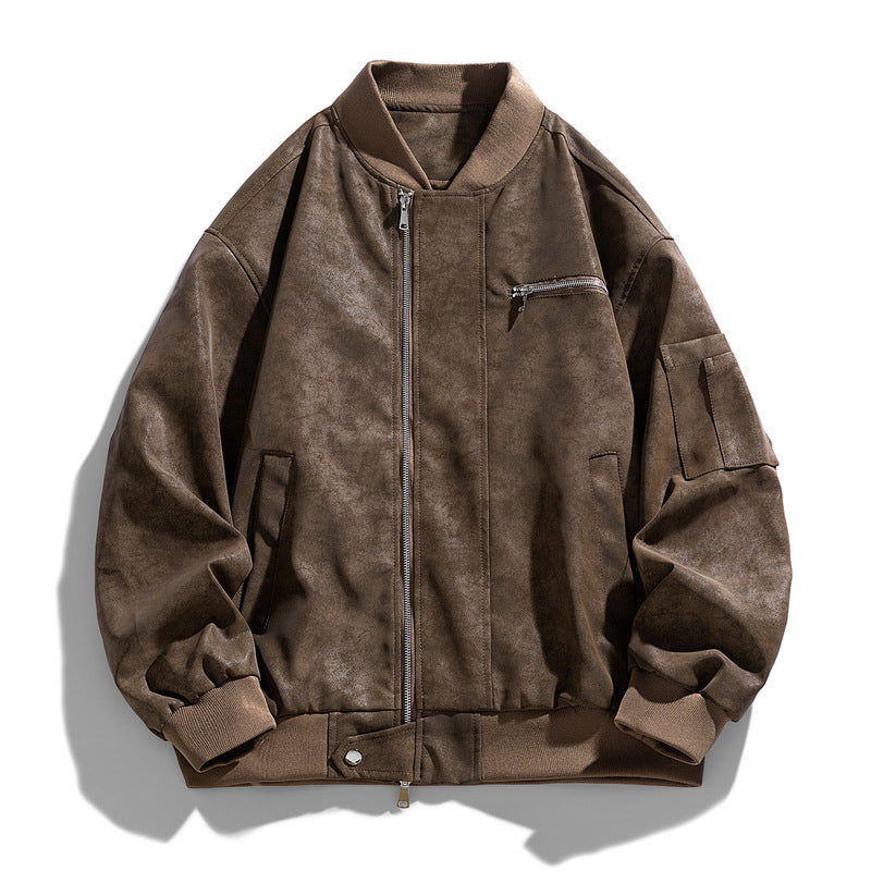 Herren Modische Bomberjacke mit praktischen Taschen Echo Archiv