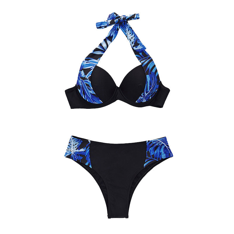 Damen Hochtaillierter Bikini mit gepolstertem Oberteil Echo Archiv