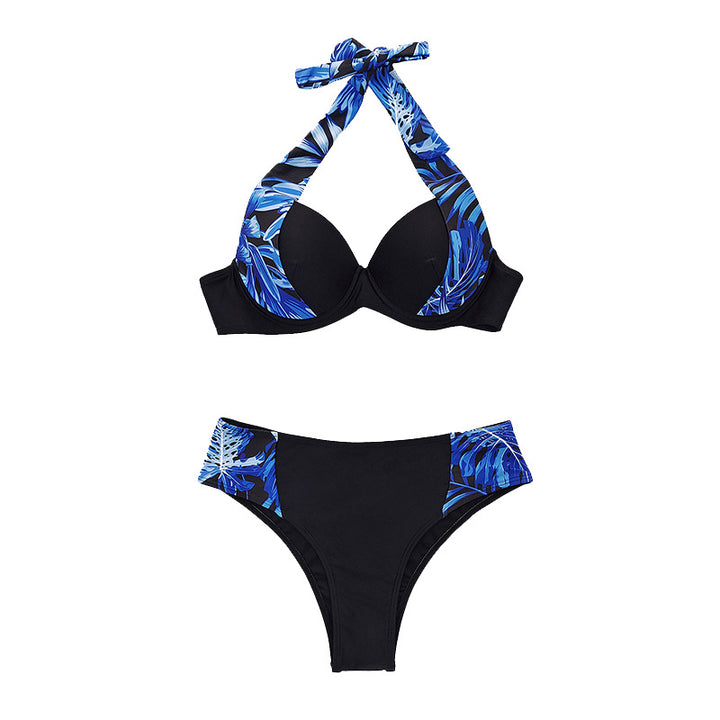 Damen Hochtaillierter Bikini mit gepolstertem Oberteil Echo Archiv