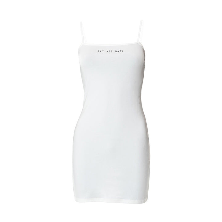 Damen lässiges Minikleid mit raffinierten Rippdetails und verstellbaren Spaghettiträgern Echo Archiv