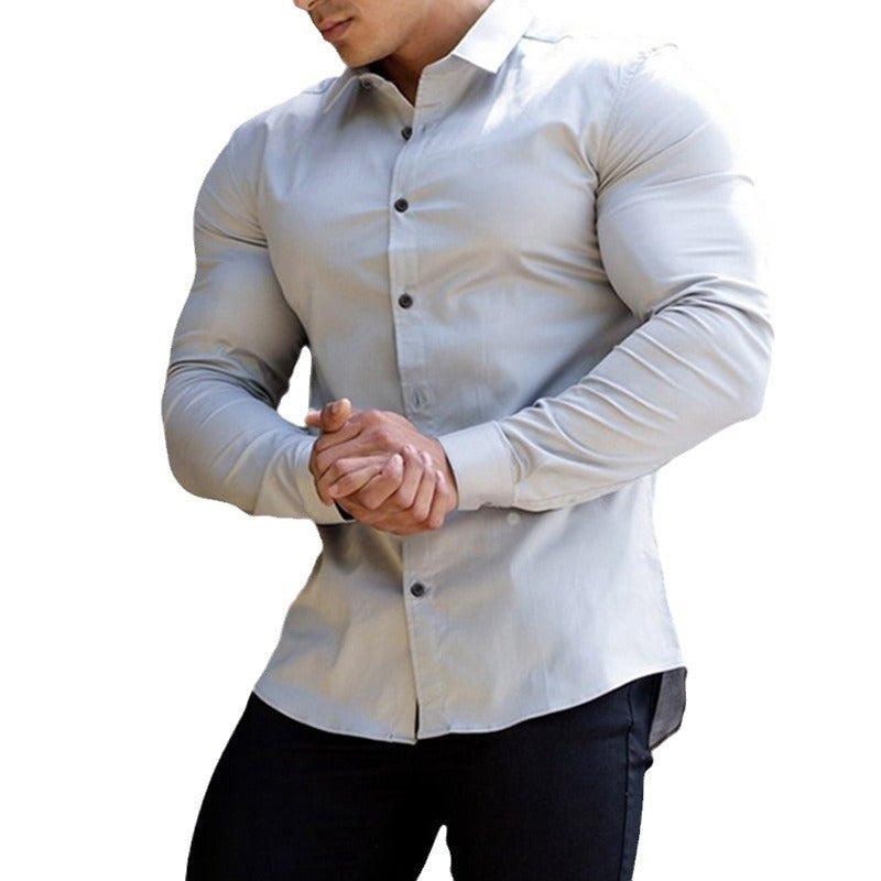 Herren Slim-Fit Hemd mit strukturierter Oberfläche Echoarchiv
