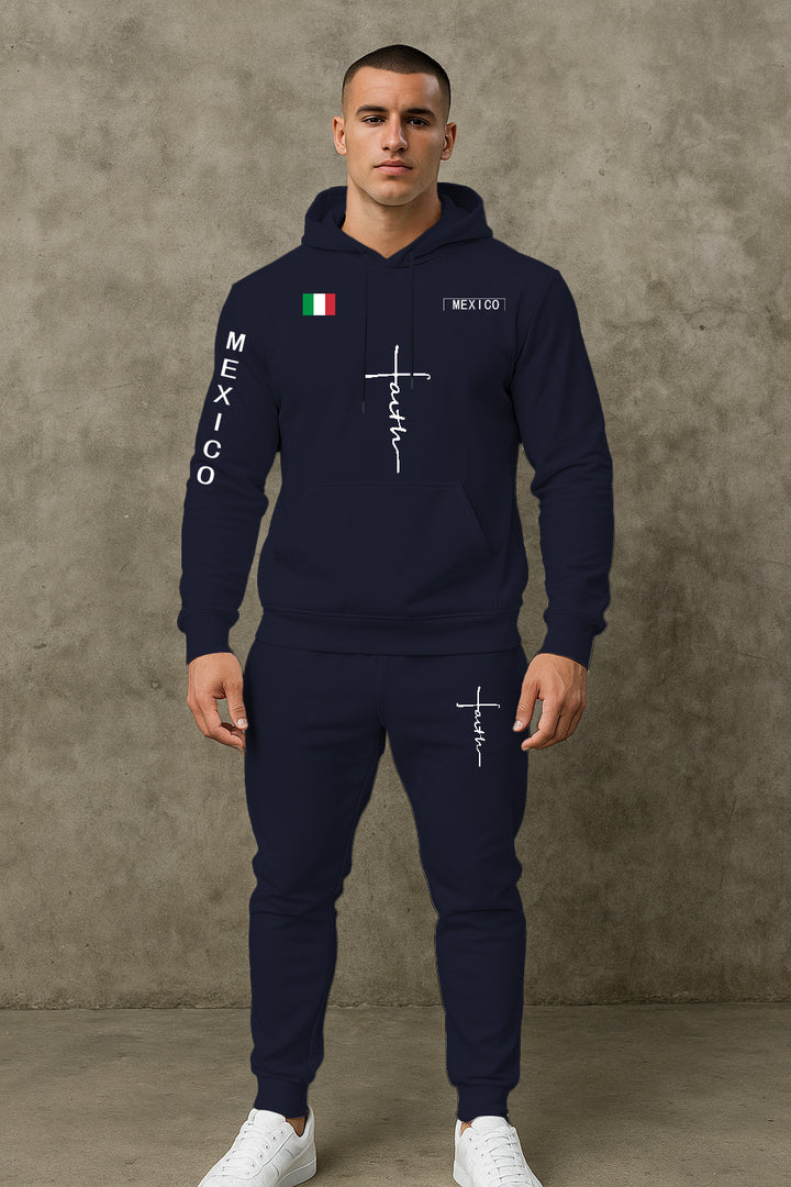 Herren Sport Hoodie und Jogginghose Set Echoarchiv