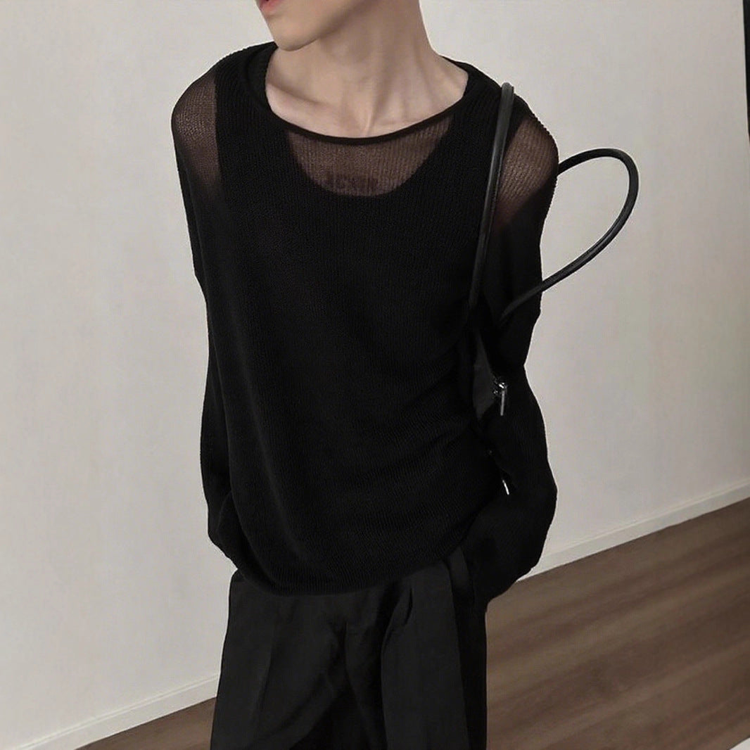 Damen Langarmshirt mit strukturiertem Rippenmuster und lässigem Schnitt Echoarchiv