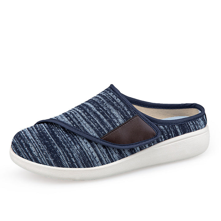 Herren nan orthopädischer Pantoffel mit verstellbarem Klettverschluss, atmungsaktivem Mesh und stoßdämpfender Schaumstoffsohle Echo Archiv