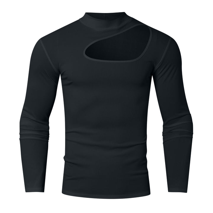 Herren Longsleeve mit modischem Ausschnitt Echoarchiv